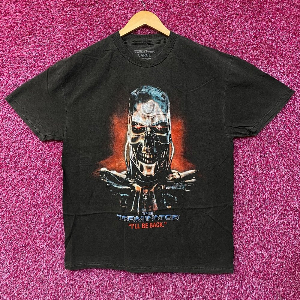 The Terminator T-800 Endoskeleton Retro Graphic T-Shirt Large